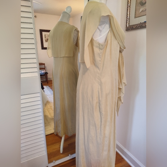 Vintage nwot The Limited silk and linen long sheath dress/duster - Picture 6 of 14